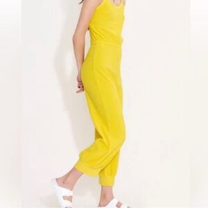 Suzi Kondi Kids  girls  100% cotton  stretch yellow Harem jumpsuit